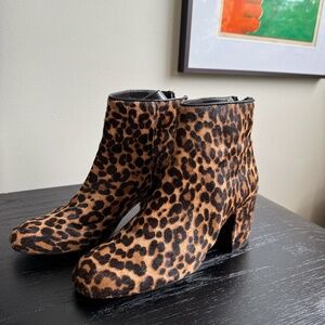 Stuart Weitzman Leopard Ankle Boots